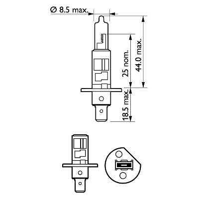 Bec far faza lunga PHILIPS 12258XVPB1