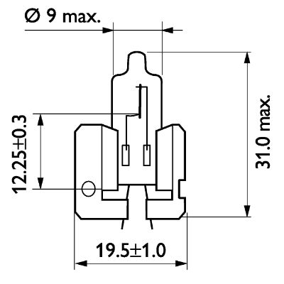 Bec far faza lunga PHILIPS 12311C1