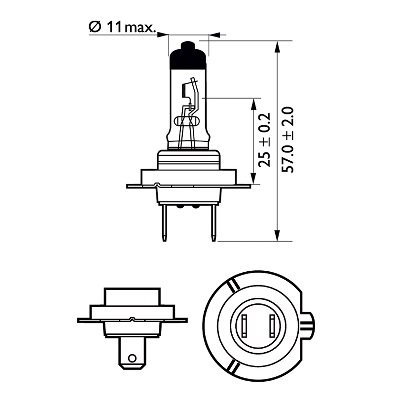 Bec far faza lunga PHILIPS 12972VPC2