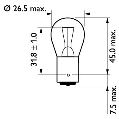 Bec semnalizator PHILIPS 13498MLCP
