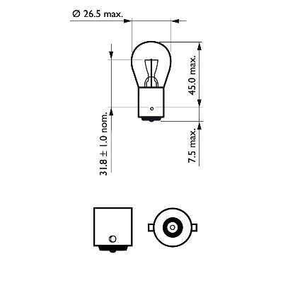 Bec semnalizator PHILIPS 12498LLECOCP