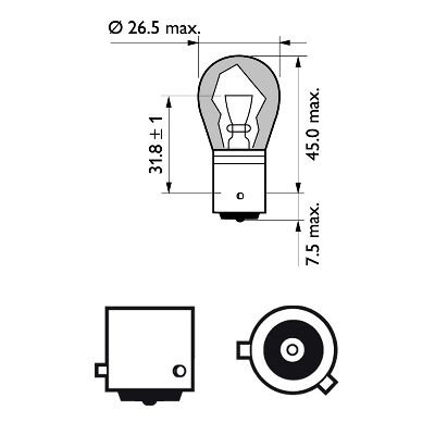 Bec semnalizator PHILIPS 12496NACP