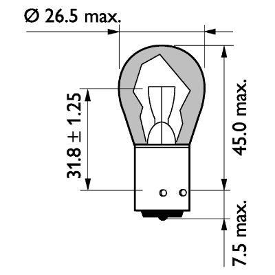 Bec semnalizator PHILIPS 13496MLCP