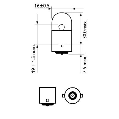 Bec semnalizator PHILIPS 12814CP