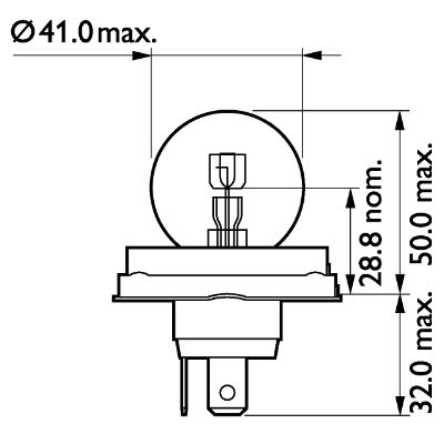 Bec far faza lunga PHILIPS 13620C1