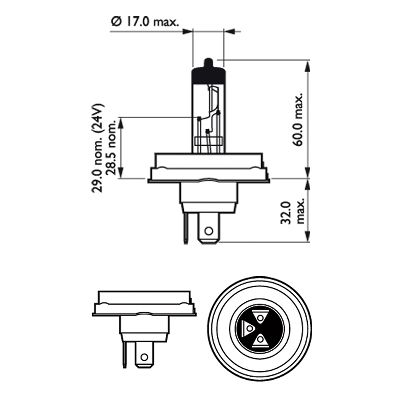 Bec far faza lunga PHILIPS 12475C1