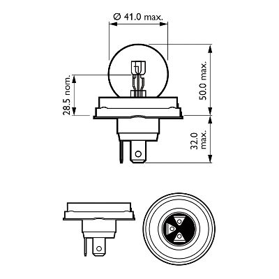 Bec far faza lunga PHILIPS 12620C1