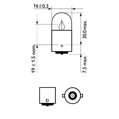 Bec semnalizator PHILIPS 12821CP