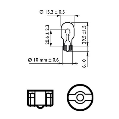 Bec semnalizator PHILIPS 12067CP