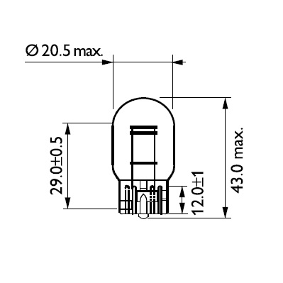 Bec semnalizator PHILIPS 12066B2