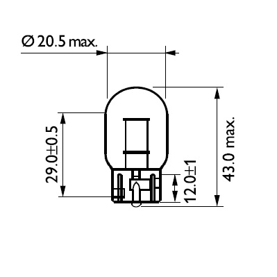Bec semnalizator PHILIPS 12065CP