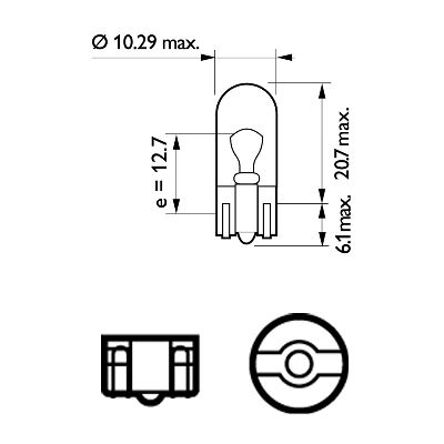Bec semnalizator PHILIPS 12961CP