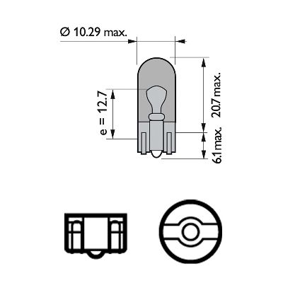 Bec semnalizator PHILIPS 12396NAB2