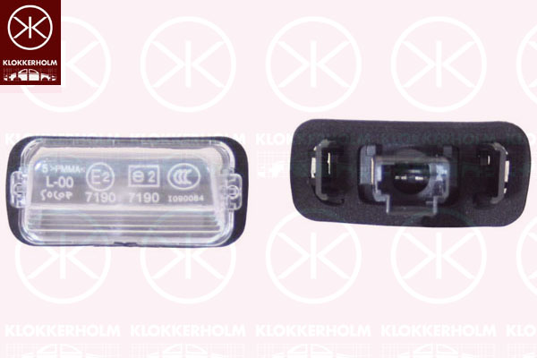 Iluminare numar de circulatie KLOKKERHOLM 05510850