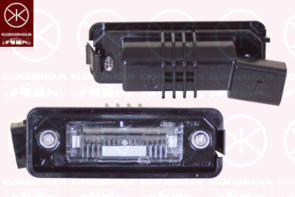 Iluminare numar de circulatie VW PASSAT B6 (3C2) 2.0 TDI  diesel 170 cai KLOKKERHOLM 95400850