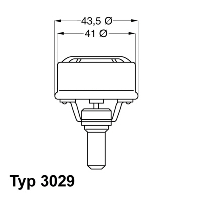 Termostat lichid racire WAHLER 3029.86