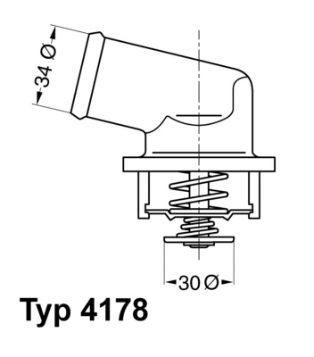 Termostat lichid racire WAHLER 4178.92D