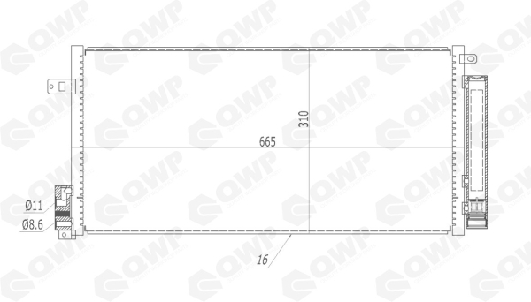 Condensator climatizare QWP WAC136