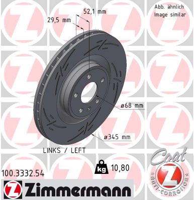 Disc frana ZIMMERMANN 100.3332.54