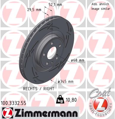 Disc frana ZIMMERMANN 100.3332.55