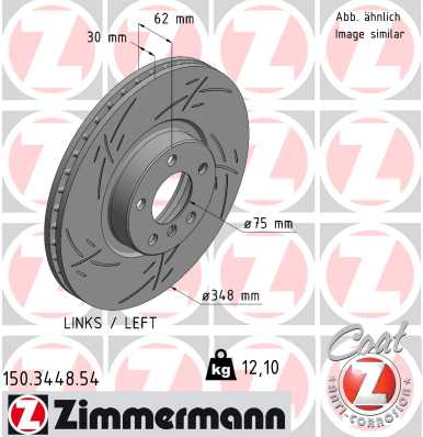 Disc frana ZIMMERMANN 150.3448.54