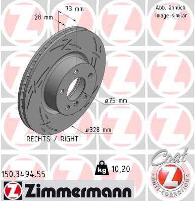 Placute frana ZIMMERMANN 25214.175.2