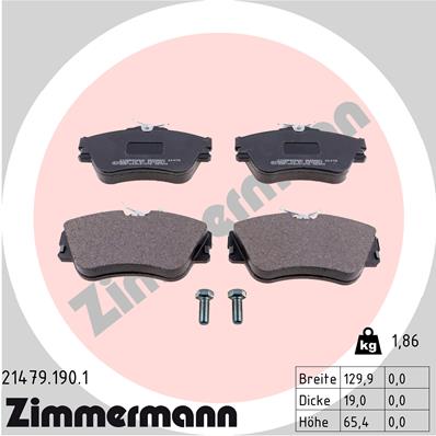 Placute frana ZIMMERMANN 21479.190.1
