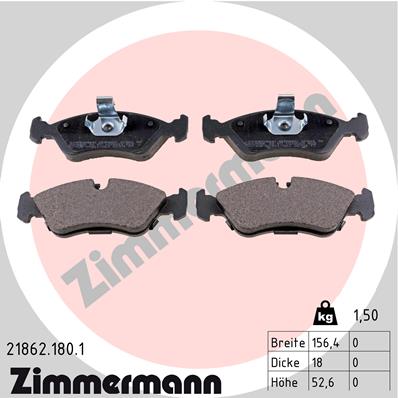 Placute frana ZIMMERMANN 21862.180.1