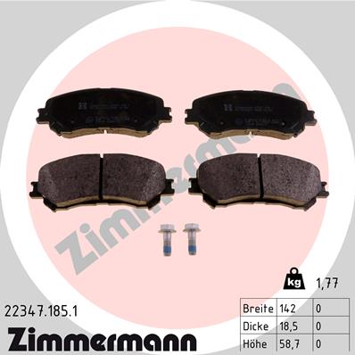 Placute frana ZIMMERMANN 22347.185.1