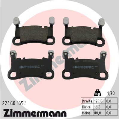 Placute frana ZIMMERMANN 22468.165.1