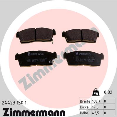 Placute frana ZIMMERMANN 24423.150.1
