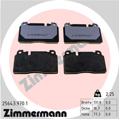 Placute frana ZIMMERMANN 25643.970.1