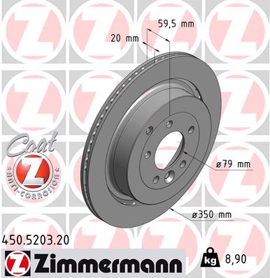 Disc frana ZIMMERMANN 450.5203.20