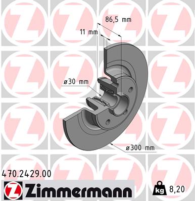 Disc frana ZIMMERMANN 470.2429.00