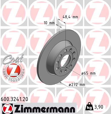 Disc frana ZIMMERMANN 600.3241.20