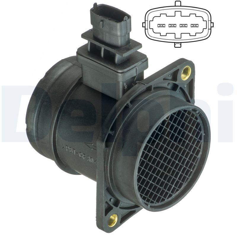 Senzor debit aer FIAT GRANDE PUNTO (199_) 1.3 D Multijet  diesel 75 cai DELPHI AF10403-12B1