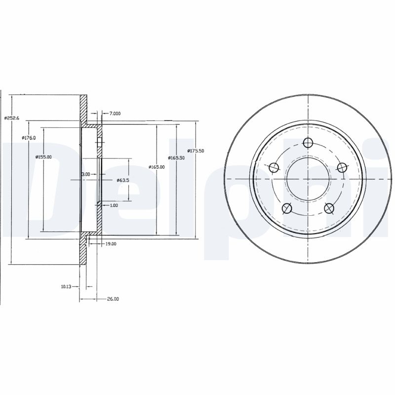 Disc frana DELPHI BG2332