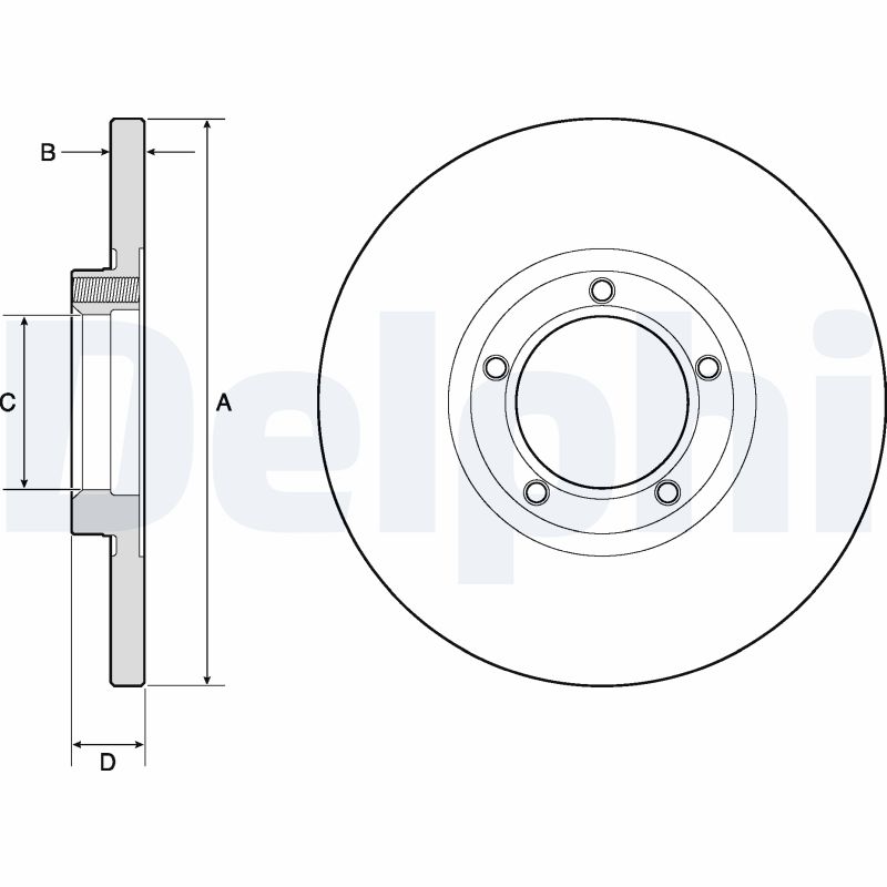 Disc frana DELPHI BG2349