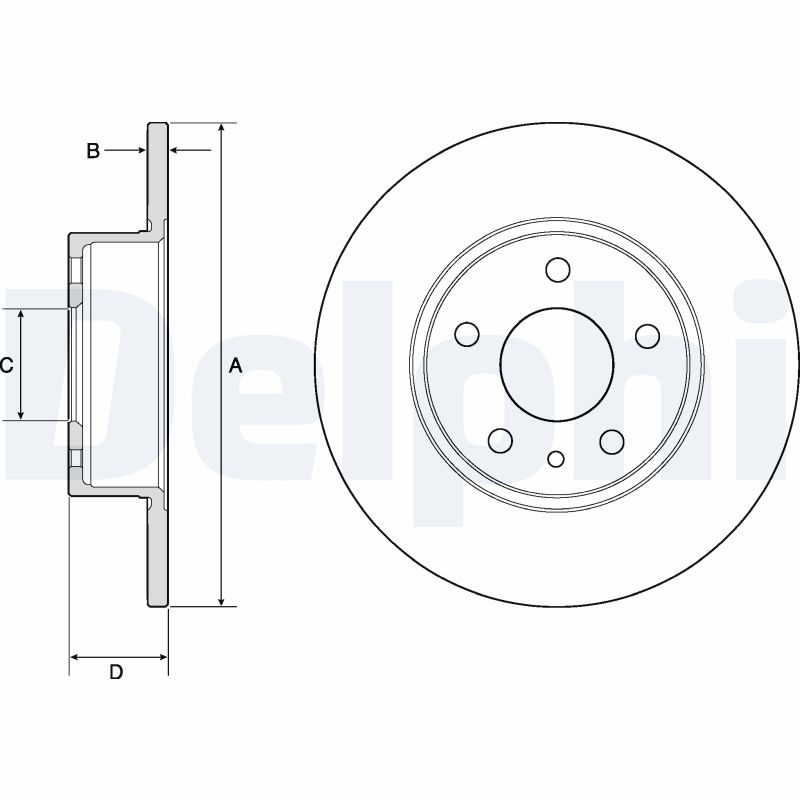 Disc frana DELPHI BG2386