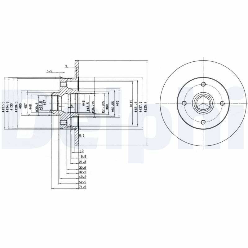 Disc frana DELPHI BG2389