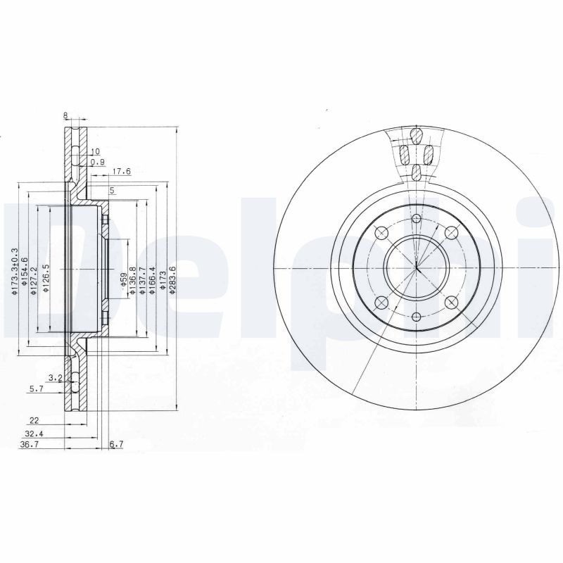 Disc frana DELPHI BG2407
