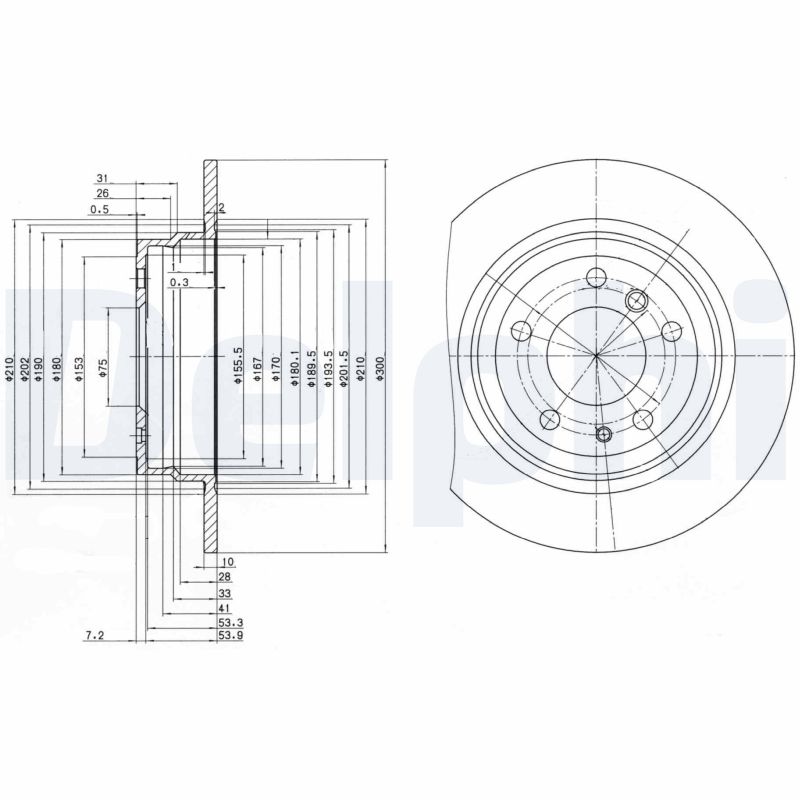 Disc frana DELPHI BG2431