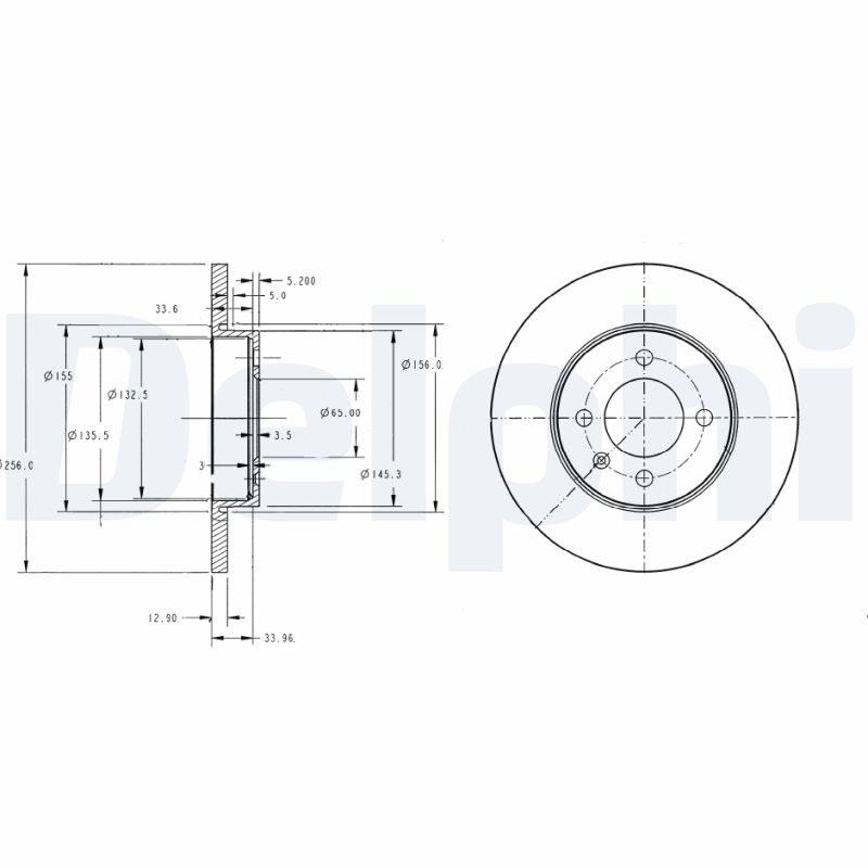 Disc frana DELPHI BG2454