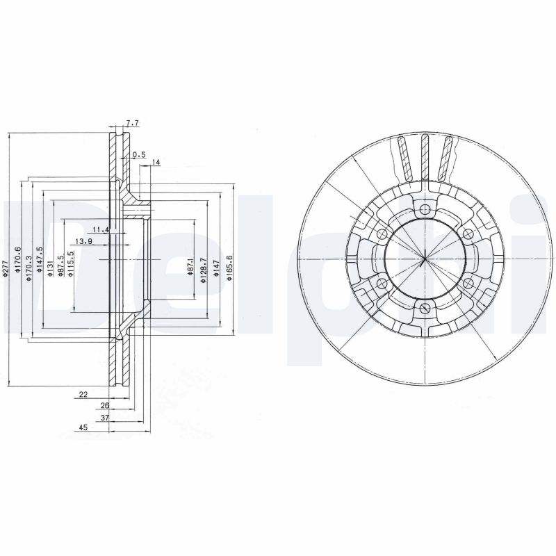 Disc frana DELPHI BG2561
