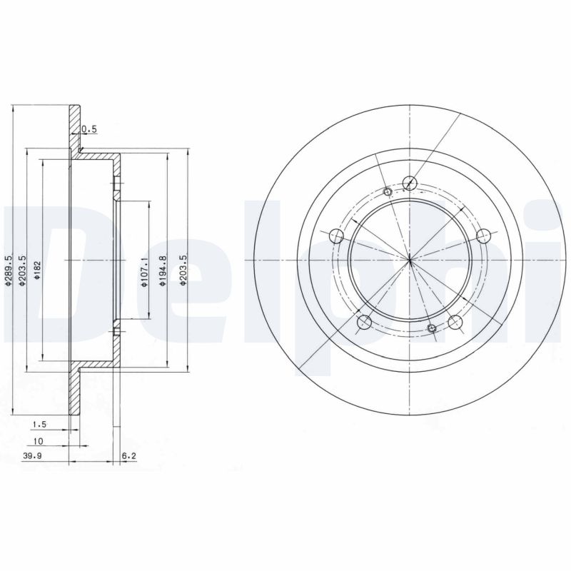 Disc frana DELPHI BG2584