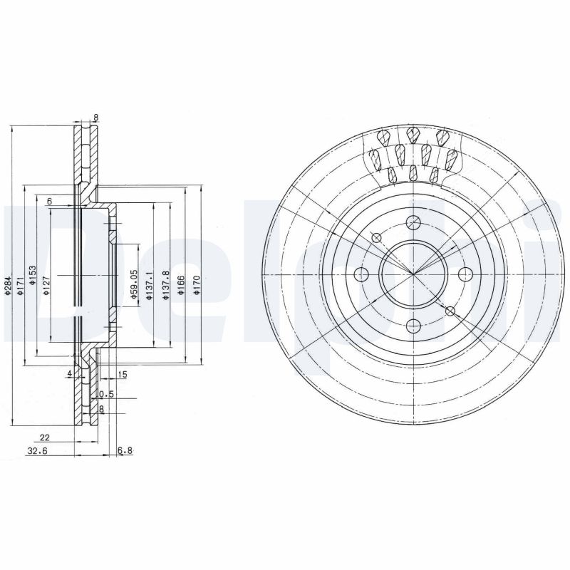 Disc frana DELPHI BG2617