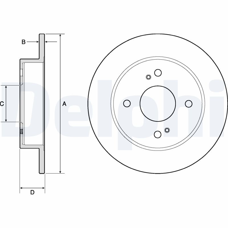 Disc frana DELPHI BG2634