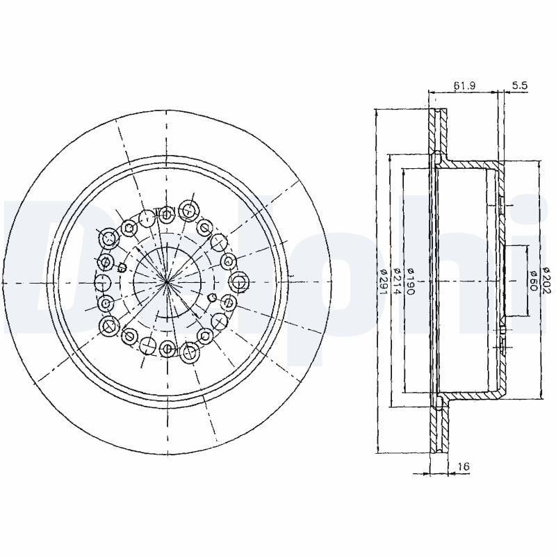 Disc frana DELPHI BG2662