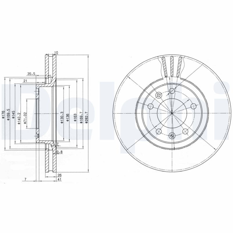 Disc frana DELPHI BG2688