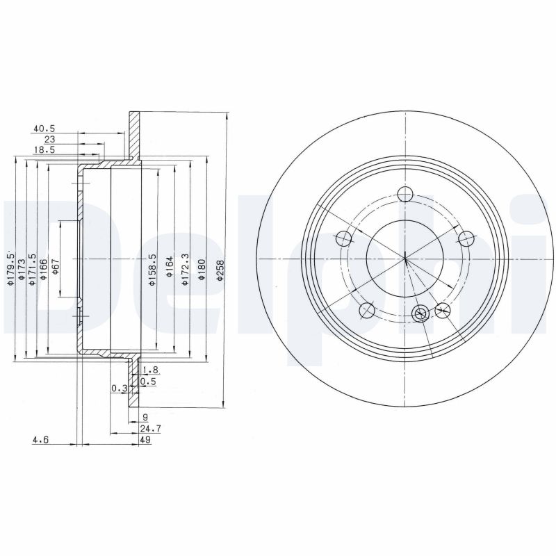 Disc frana DELPHI BG2761